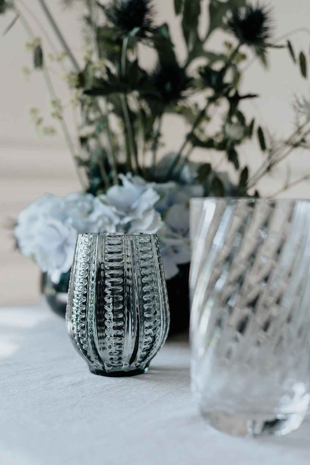 Twisted Drikkeglas - Grå