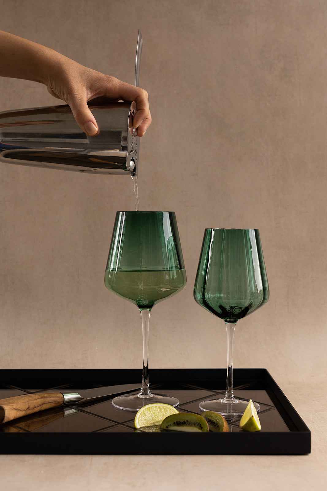 Meadow Glas - Rødvinglas | Grøn