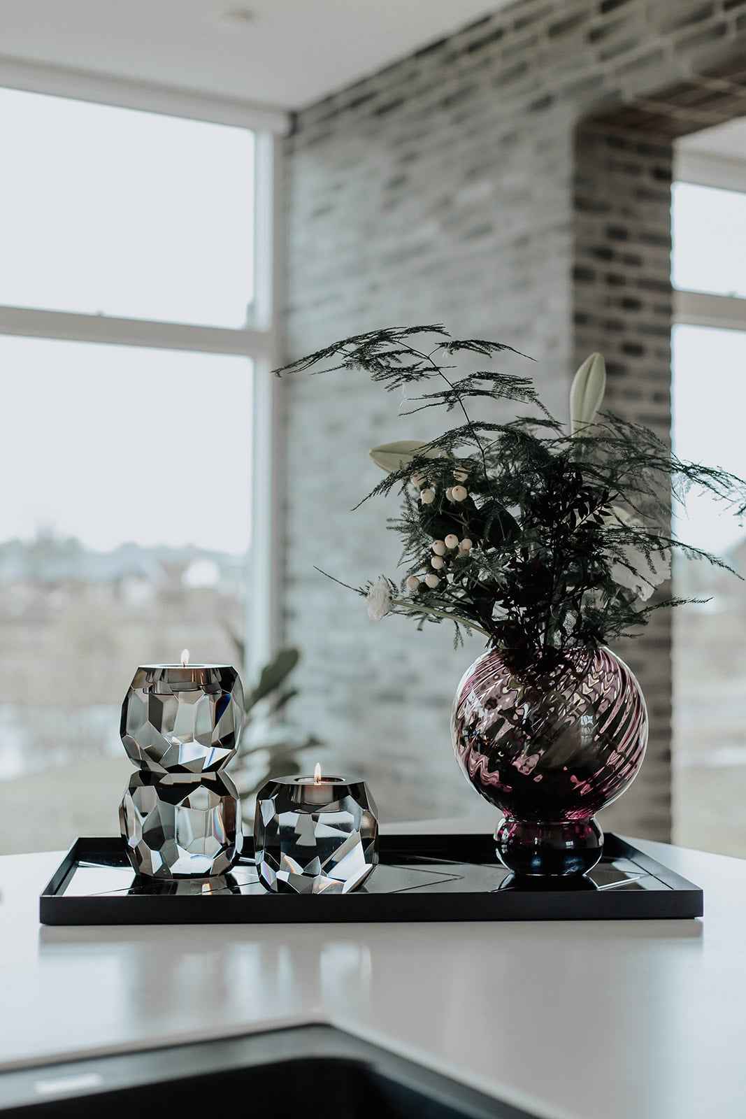 Meadow Swirl Vase - Plum | Lille