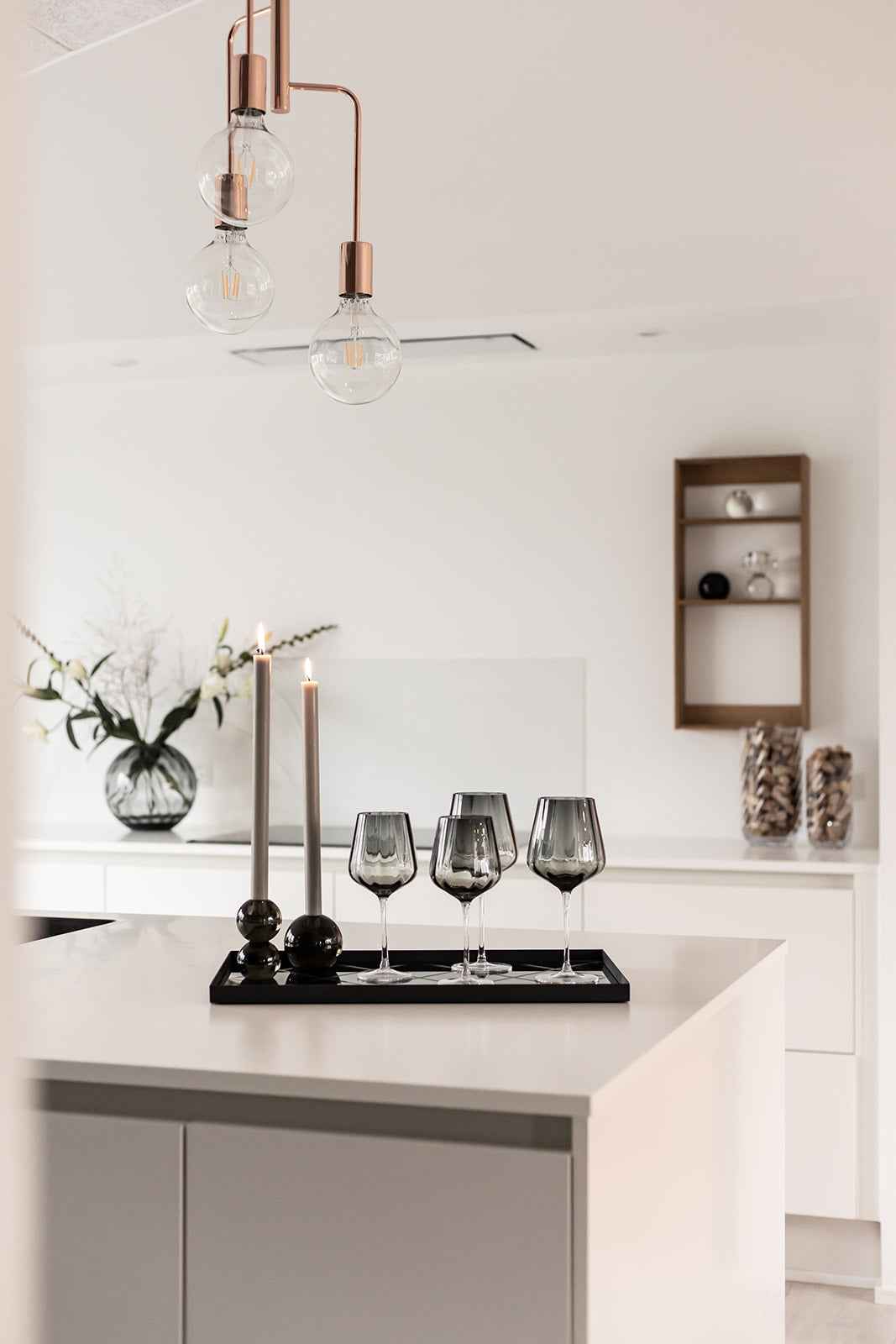 Meadow Glas - Rødvinglas | Grå