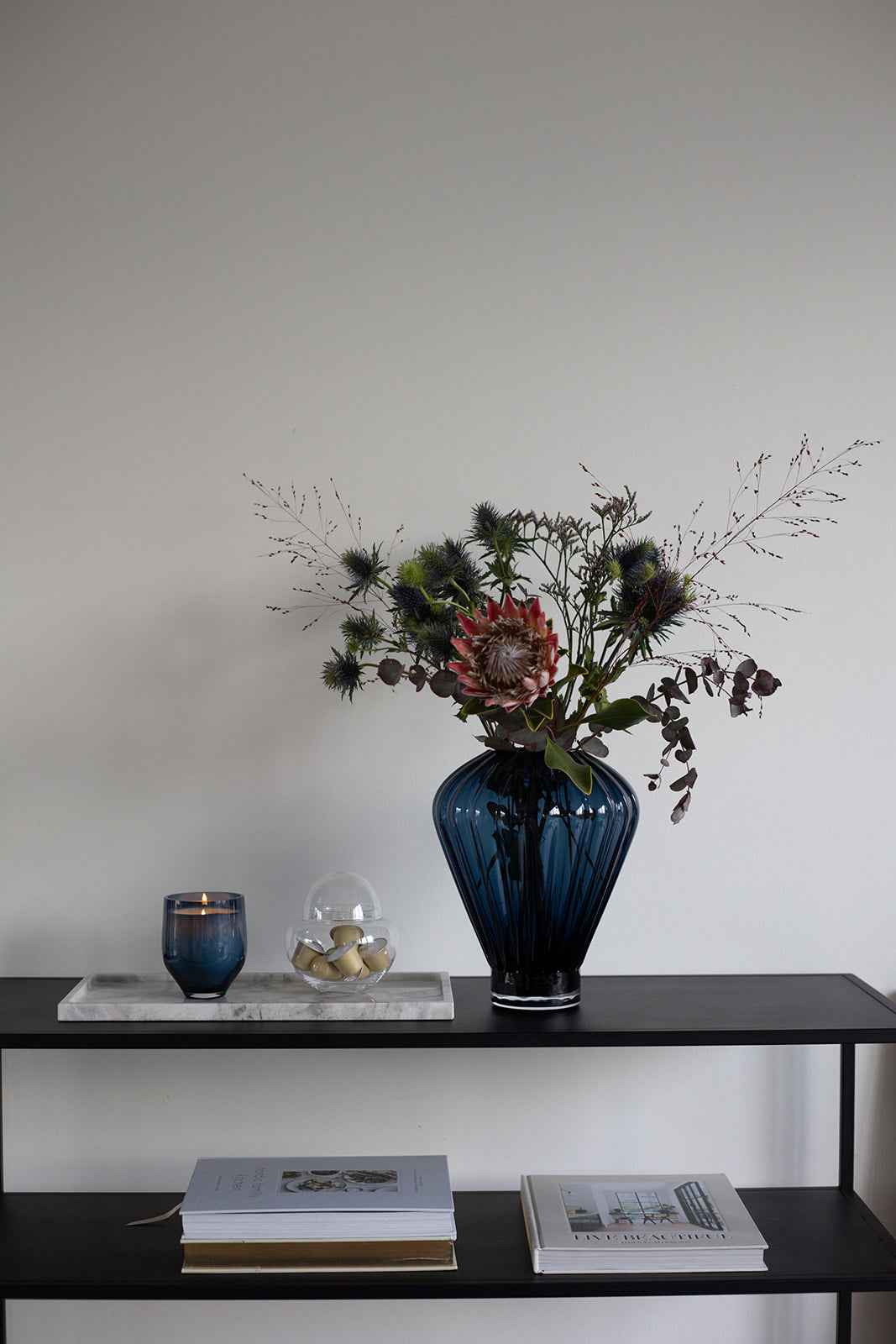 Evelyn Vase - Blå | Mellem