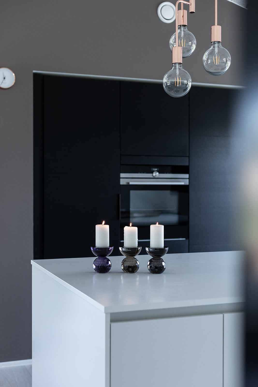 Shadow Square Lysestage - Black/Purple