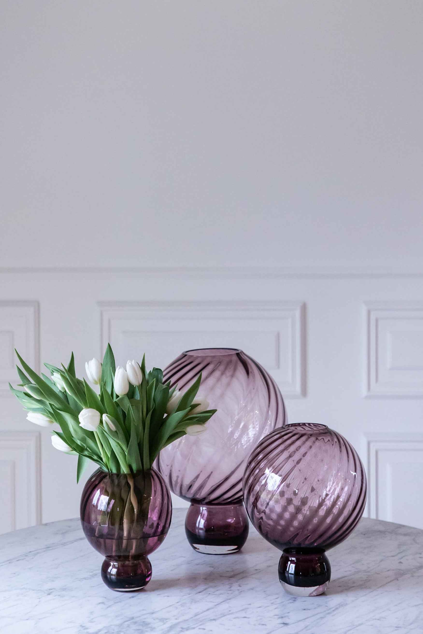Meadow Swirl Vase - Plum | Mellem