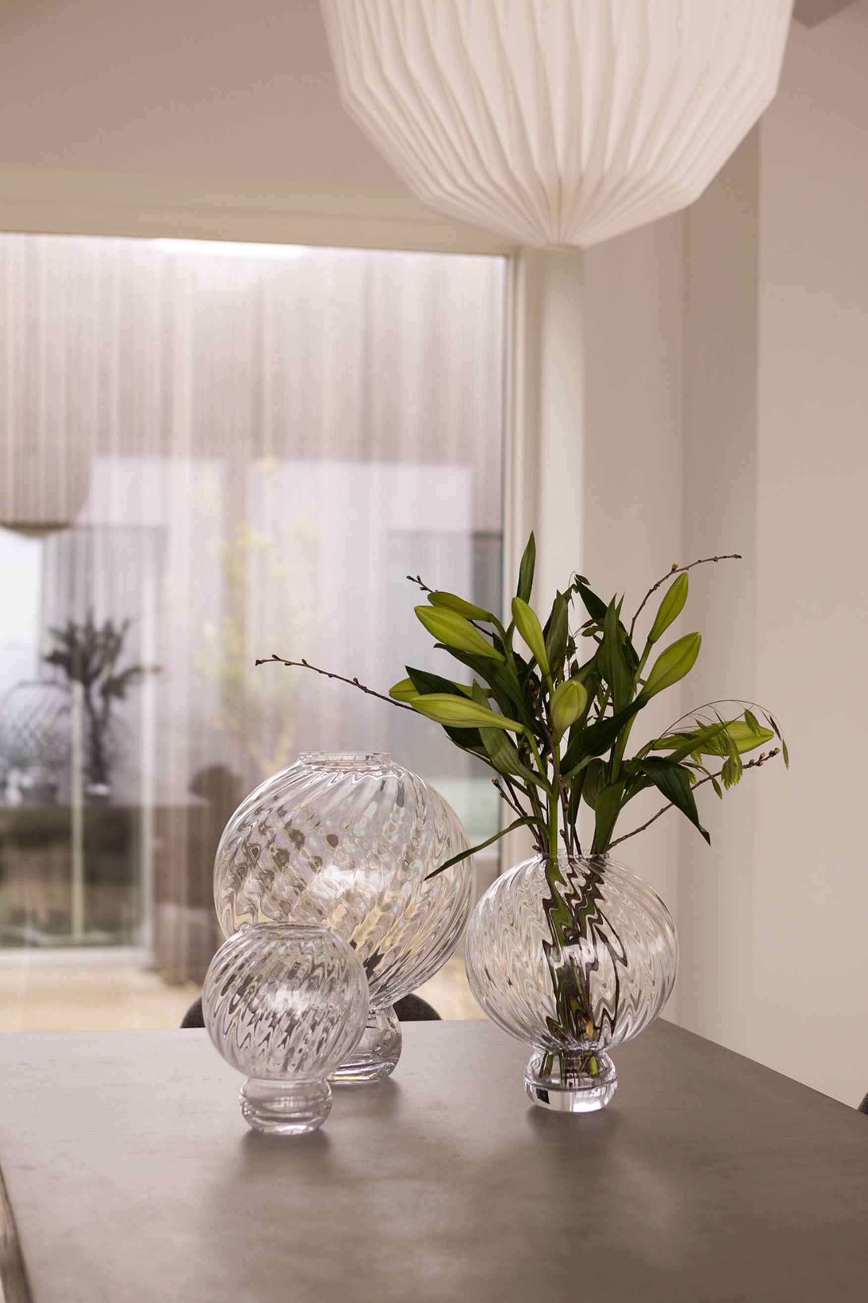 Meadow Swirl Vase - Klar | Stor