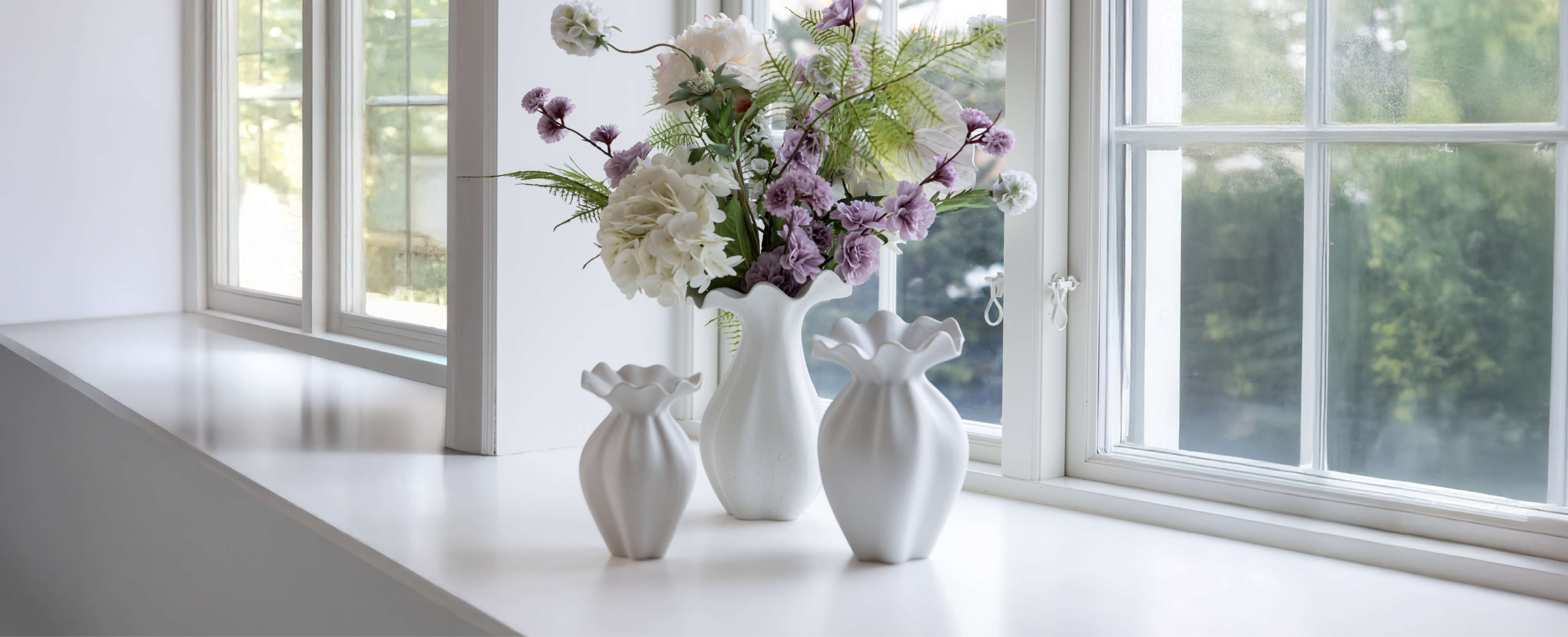 Specktrums hvide vaser