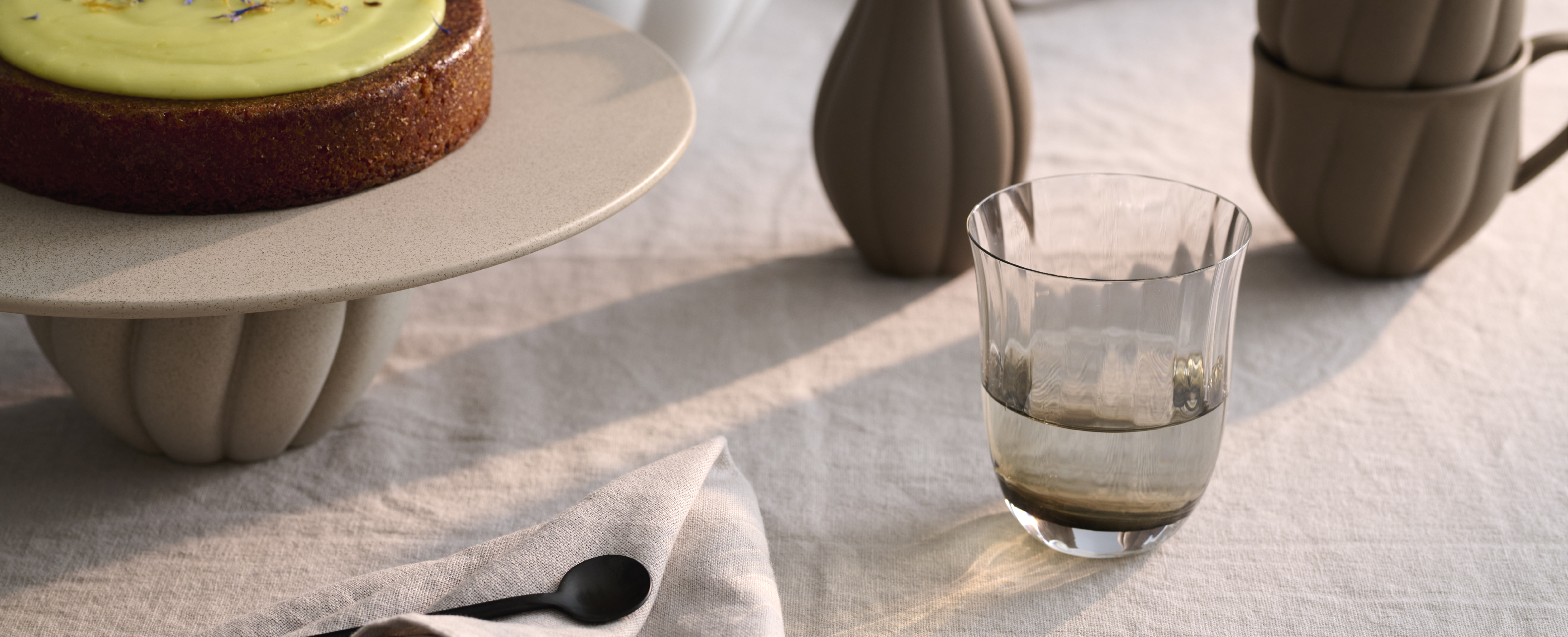 Røgfarvede drikkeglas / vandglas