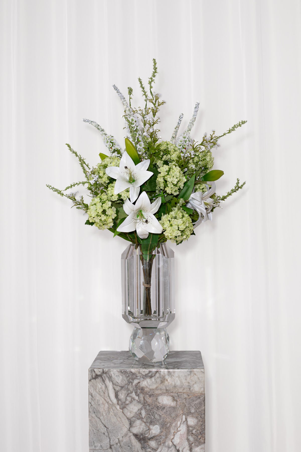 Buket Hvid Elegance - Ekstra Stor