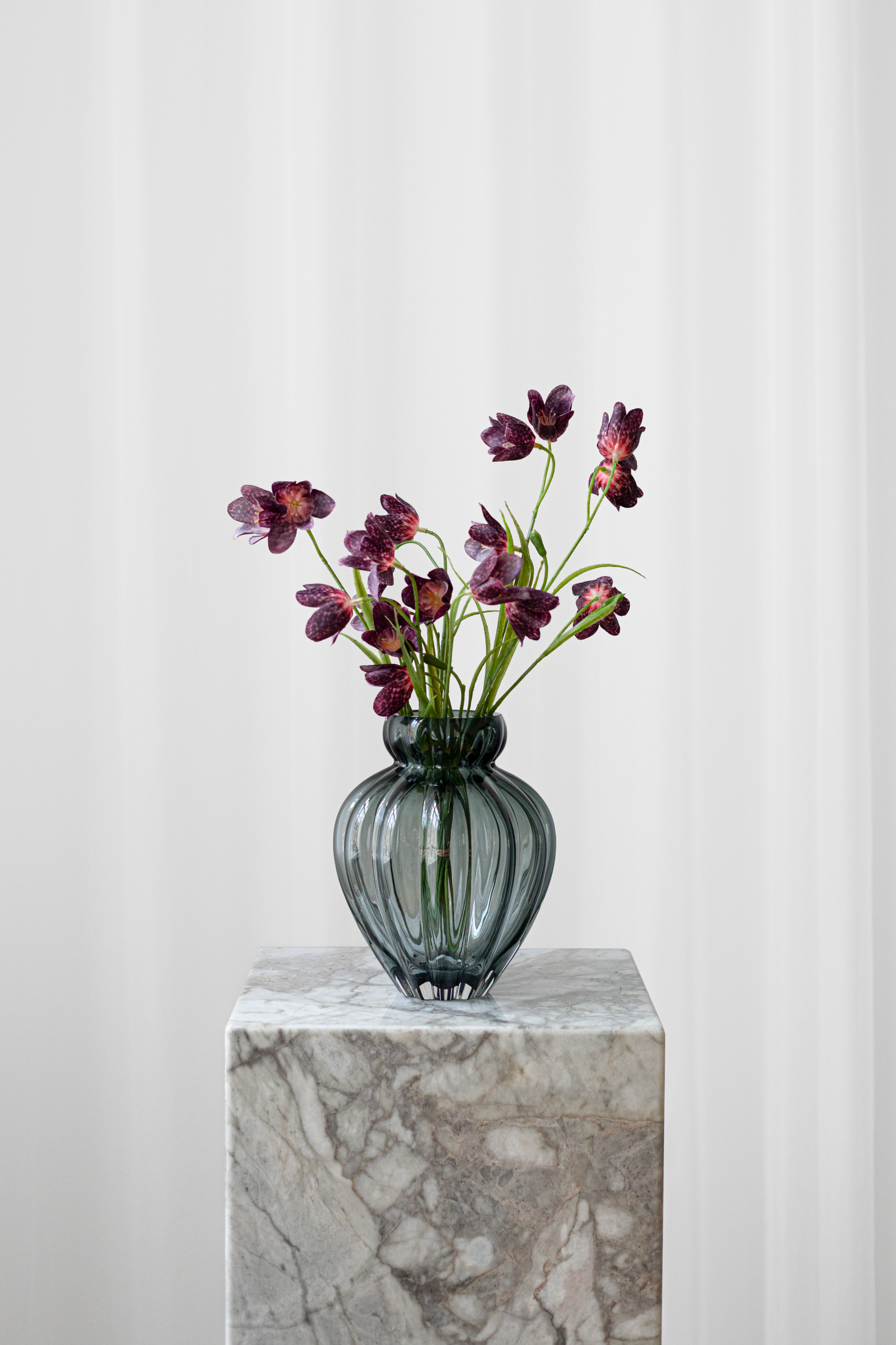 Buket klokkeblomst - mørkelilla