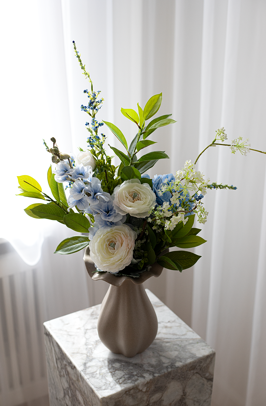 Buket Blå Slør