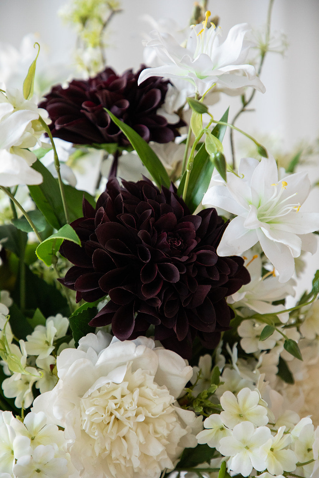 Hvid dybde - Burgundy Large