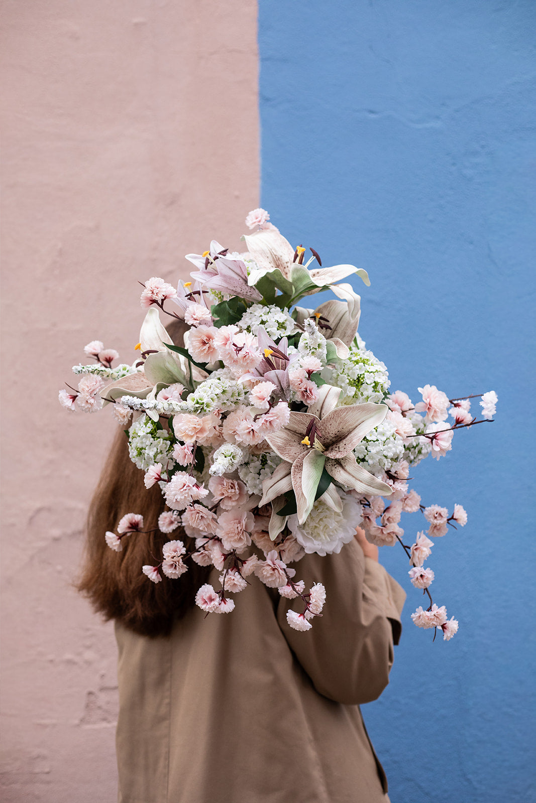 Kirsebærgren Kunstig Blomst - Rose