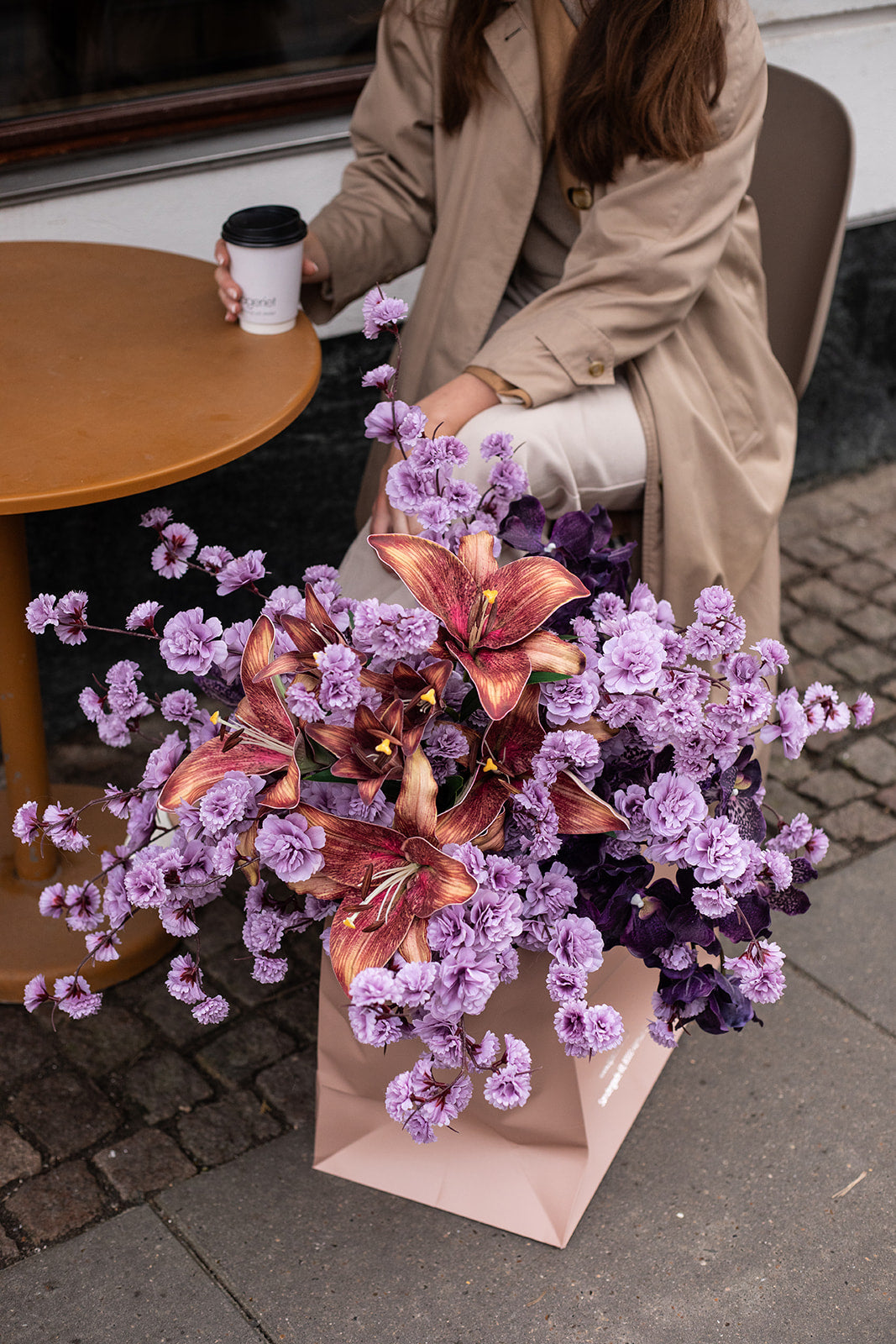 Kirsebærgren Kunstig Blomst - Lilla