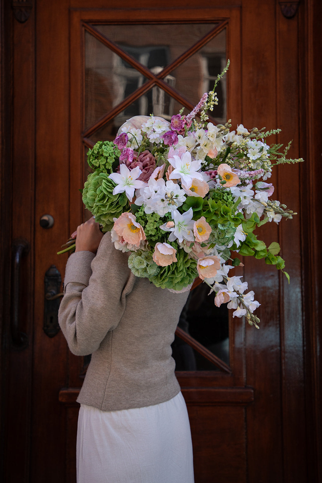 Hortensia Kunstig Blomst - Grøn | Stor