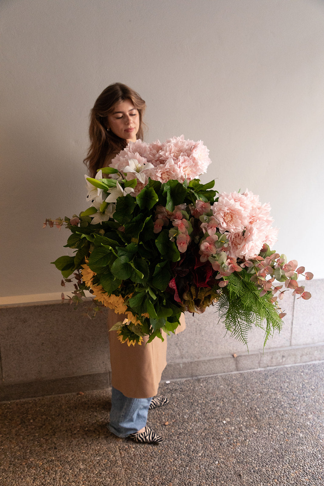 Dahlia Kunstig Blomst - Pink | Ét hoved