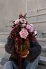Rose Kunstig Blomst - støvet rosa