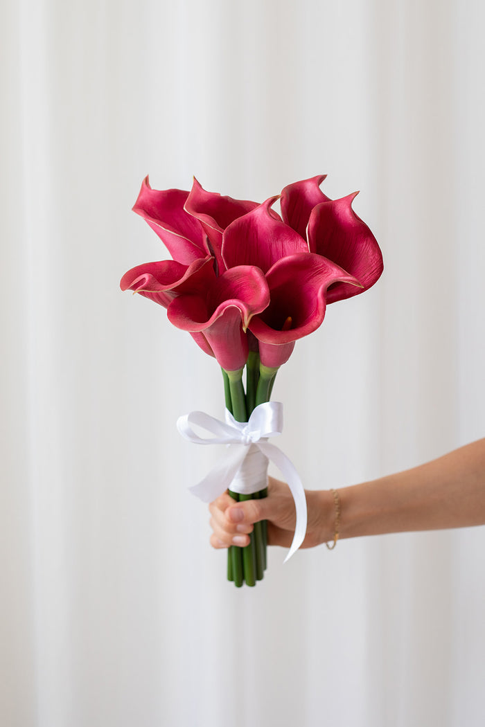 Brudebuket Calla lilje - lilla
