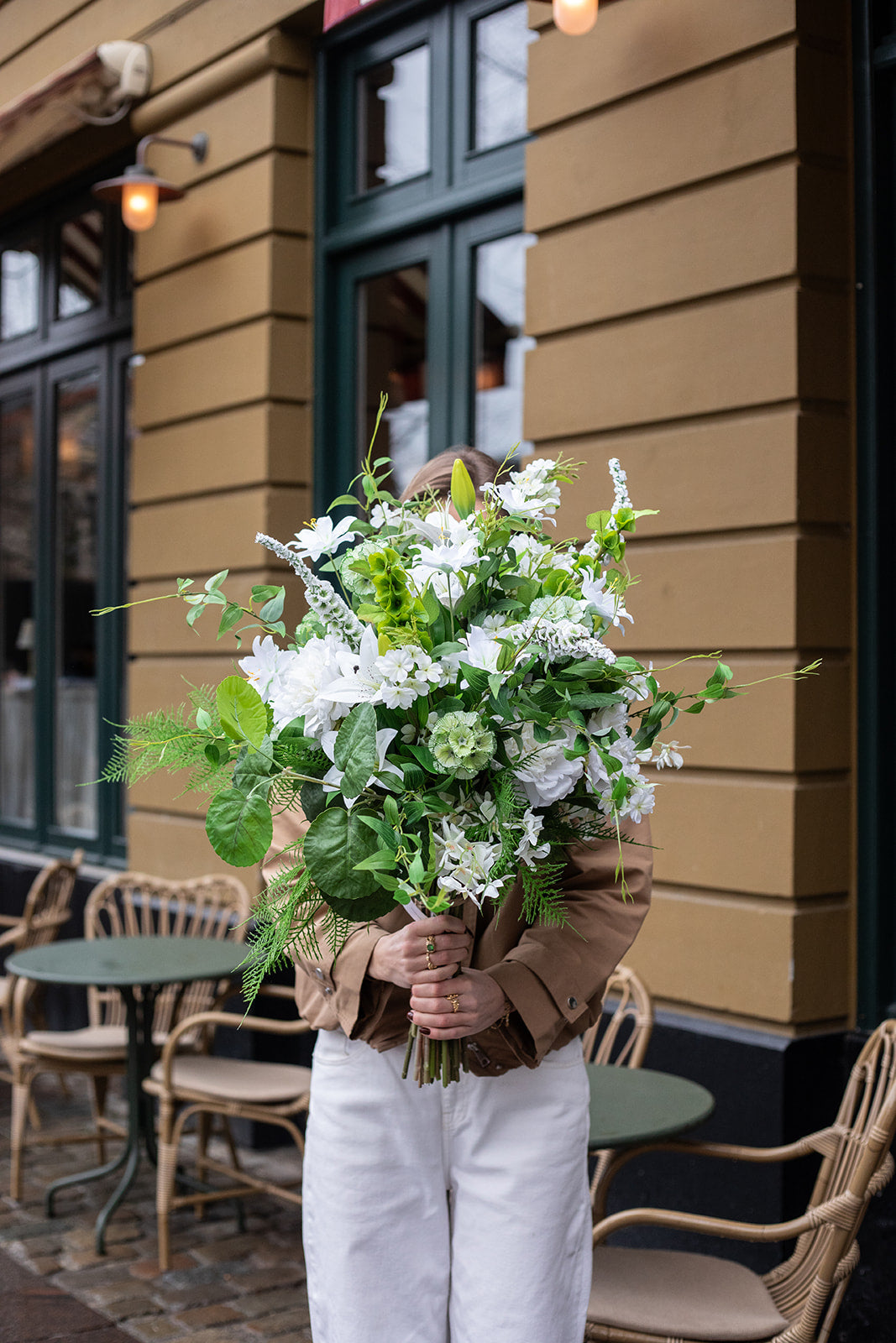 Delphinium Kunstig Blomst - Hvid