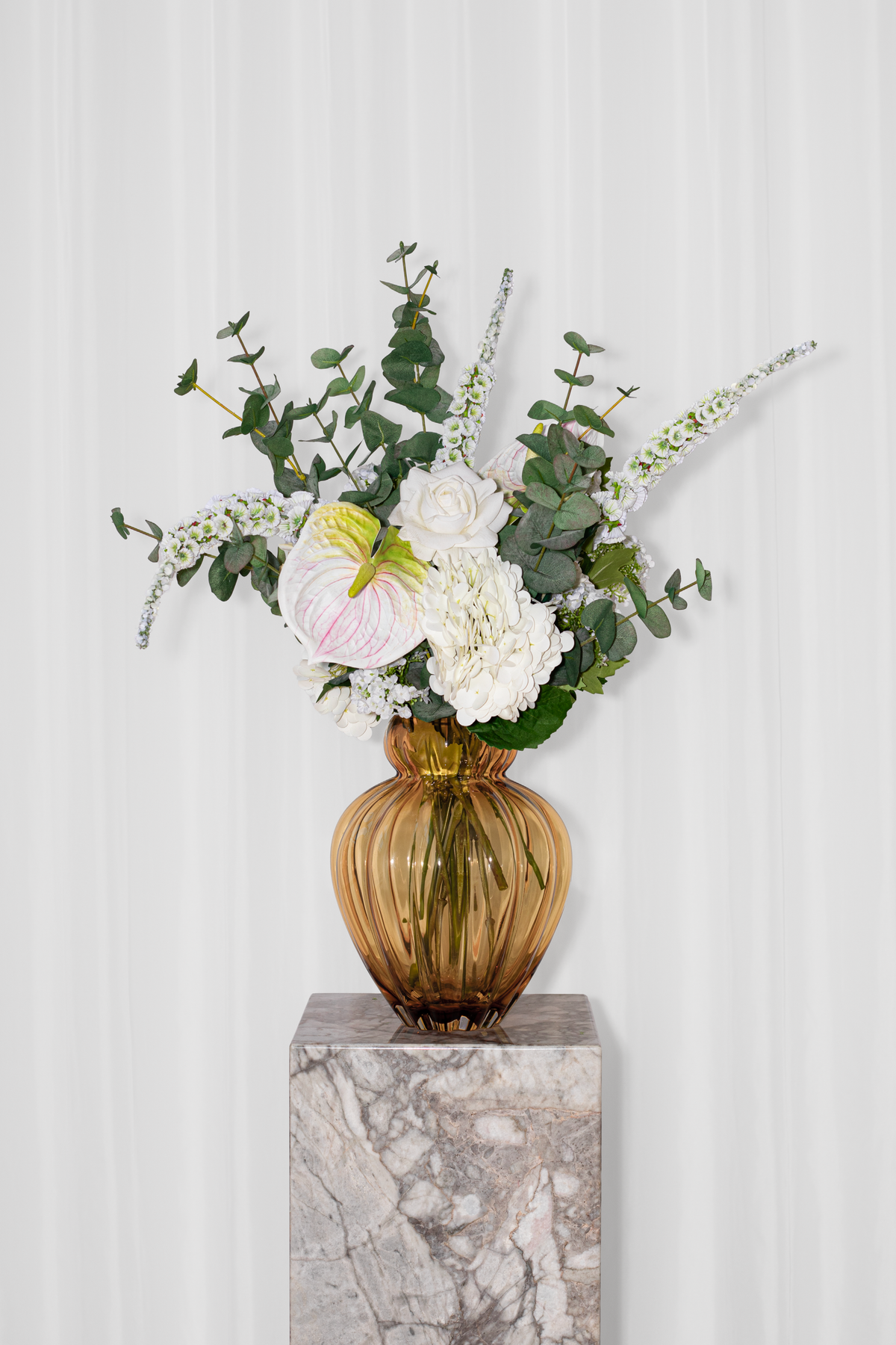 Buket Hvid Flora - Stor