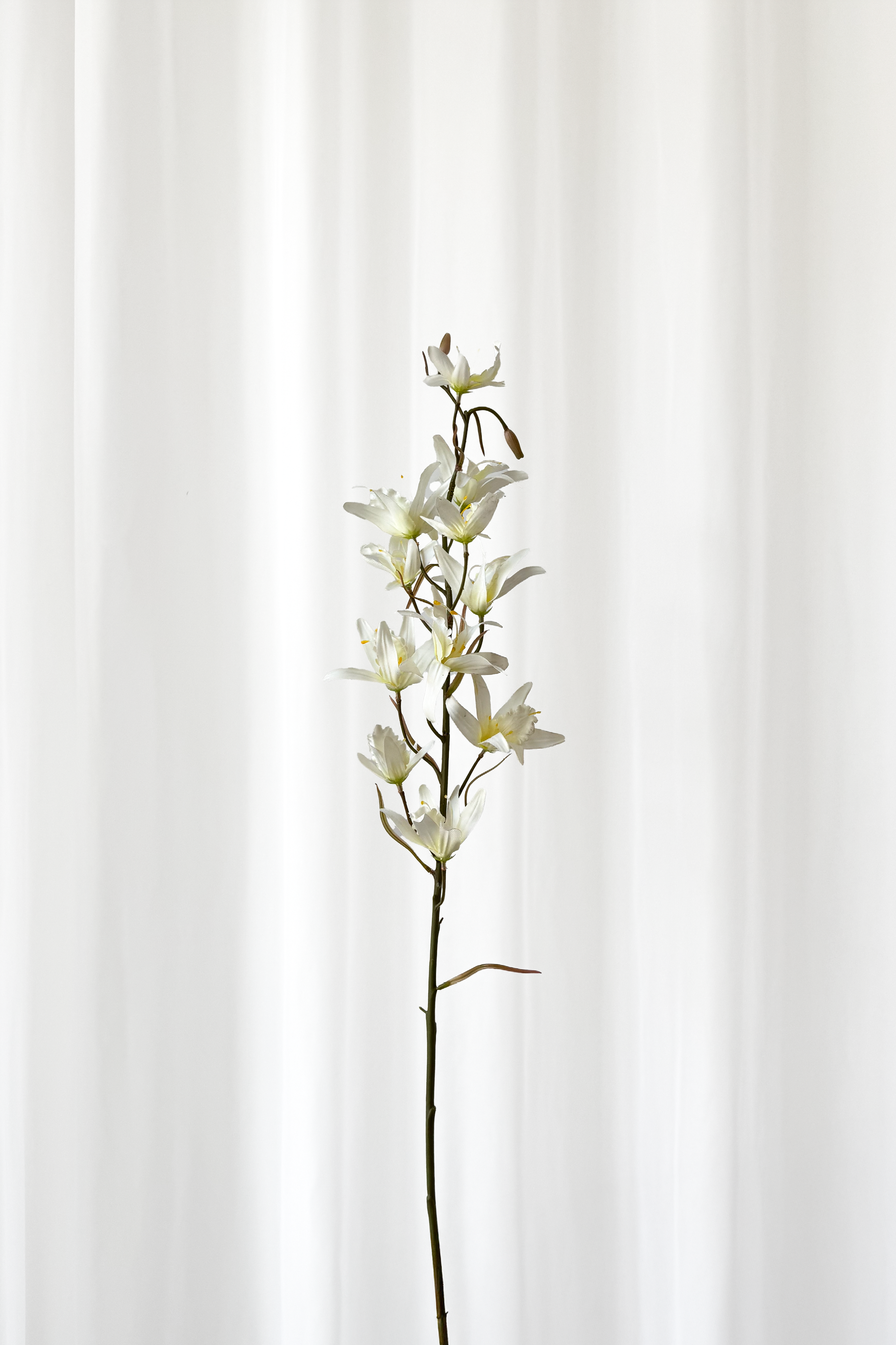 Kunstig Blomst - Hvid Dendrobium