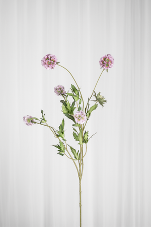 Kunstig Blomst - Lilla Skabiose (flere hoveder)