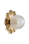 Lea Lampe - gylden | harlequin glas