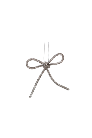 Lille glimmersløjfe i sølv