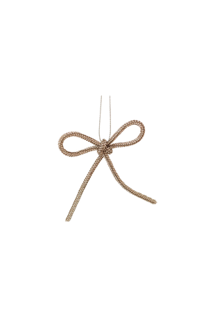 Lille glimmersløjfe i gyldne nuancer