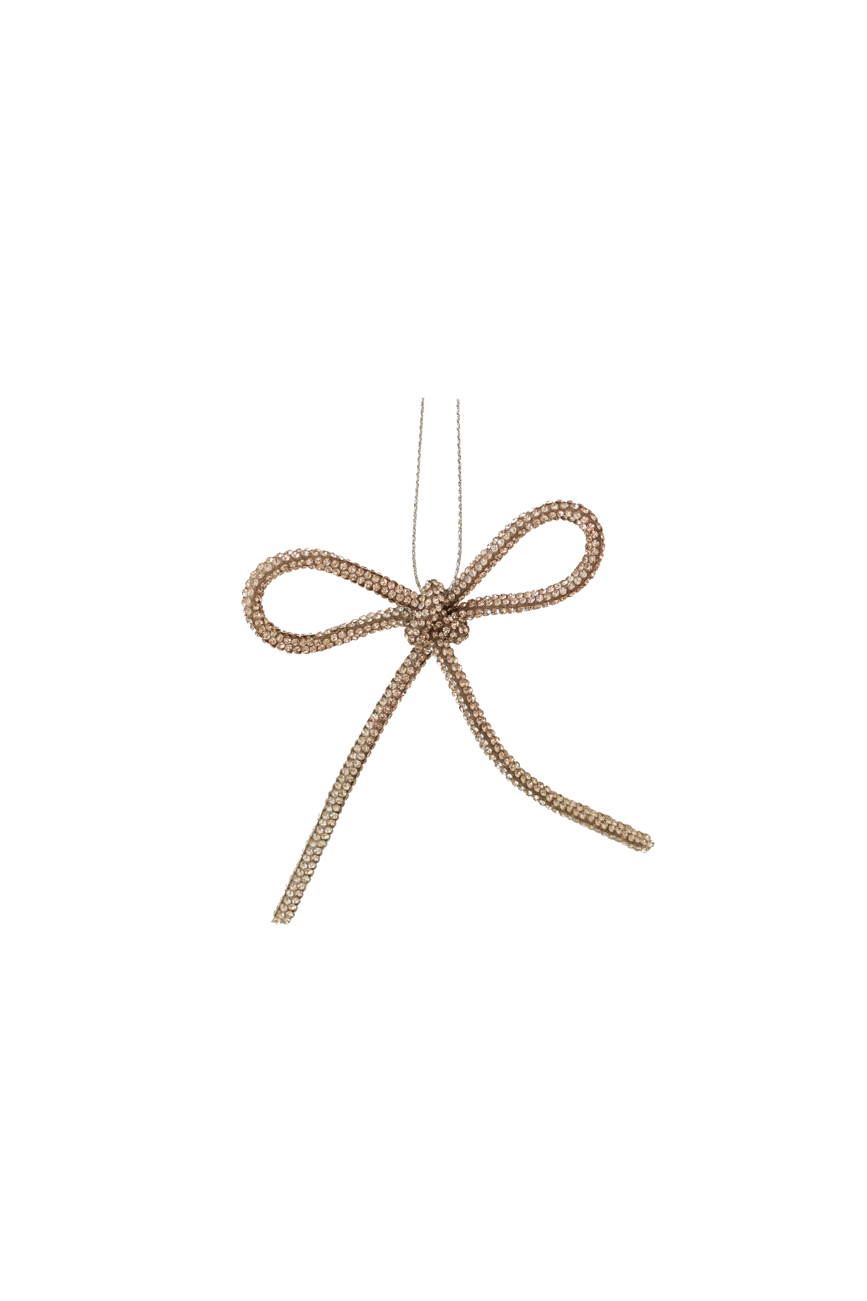 Lille glimmersløjfe i gyldne nuancer