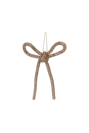 Glimmersløjfe i gyldne nuancer