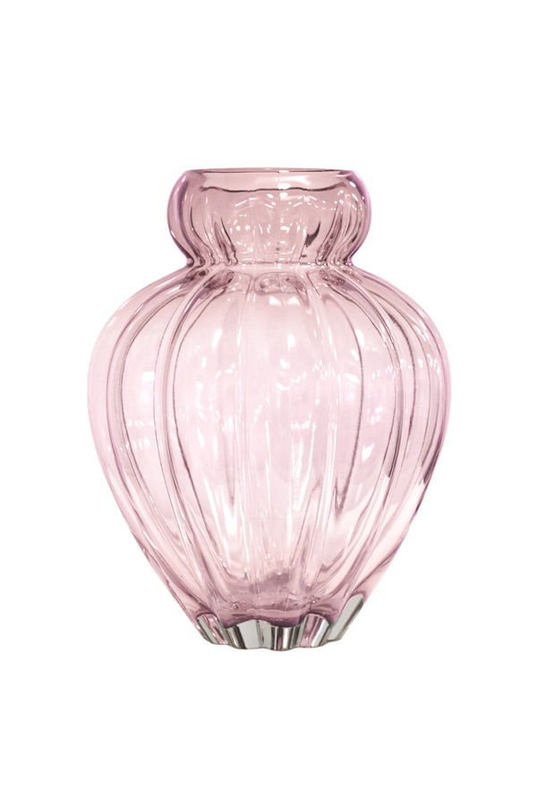 Audrey vase i rosa mundblæst glas, størrelse stor  fra specktrum