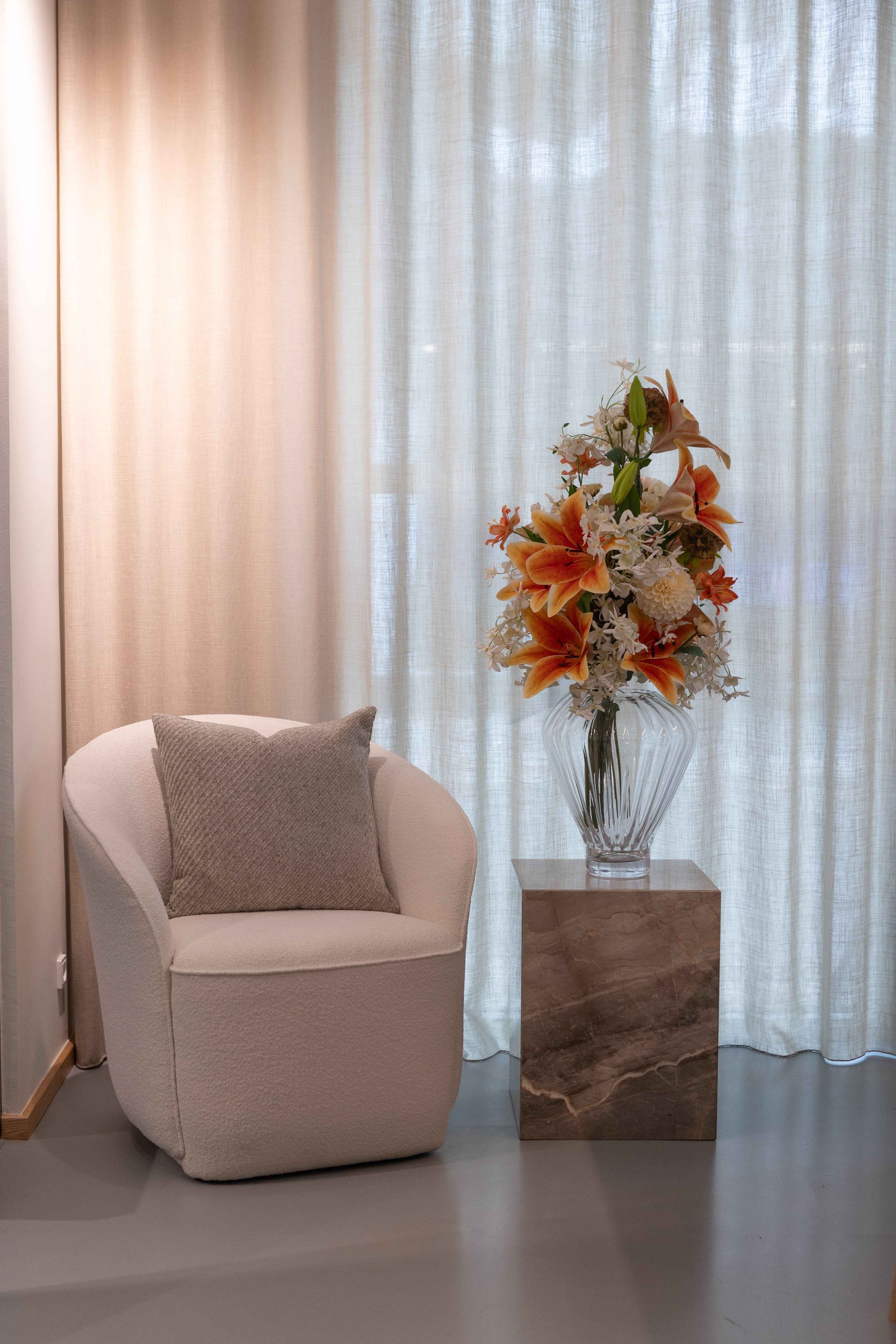 Lilje Kunstig Blomst - Orange | Stor