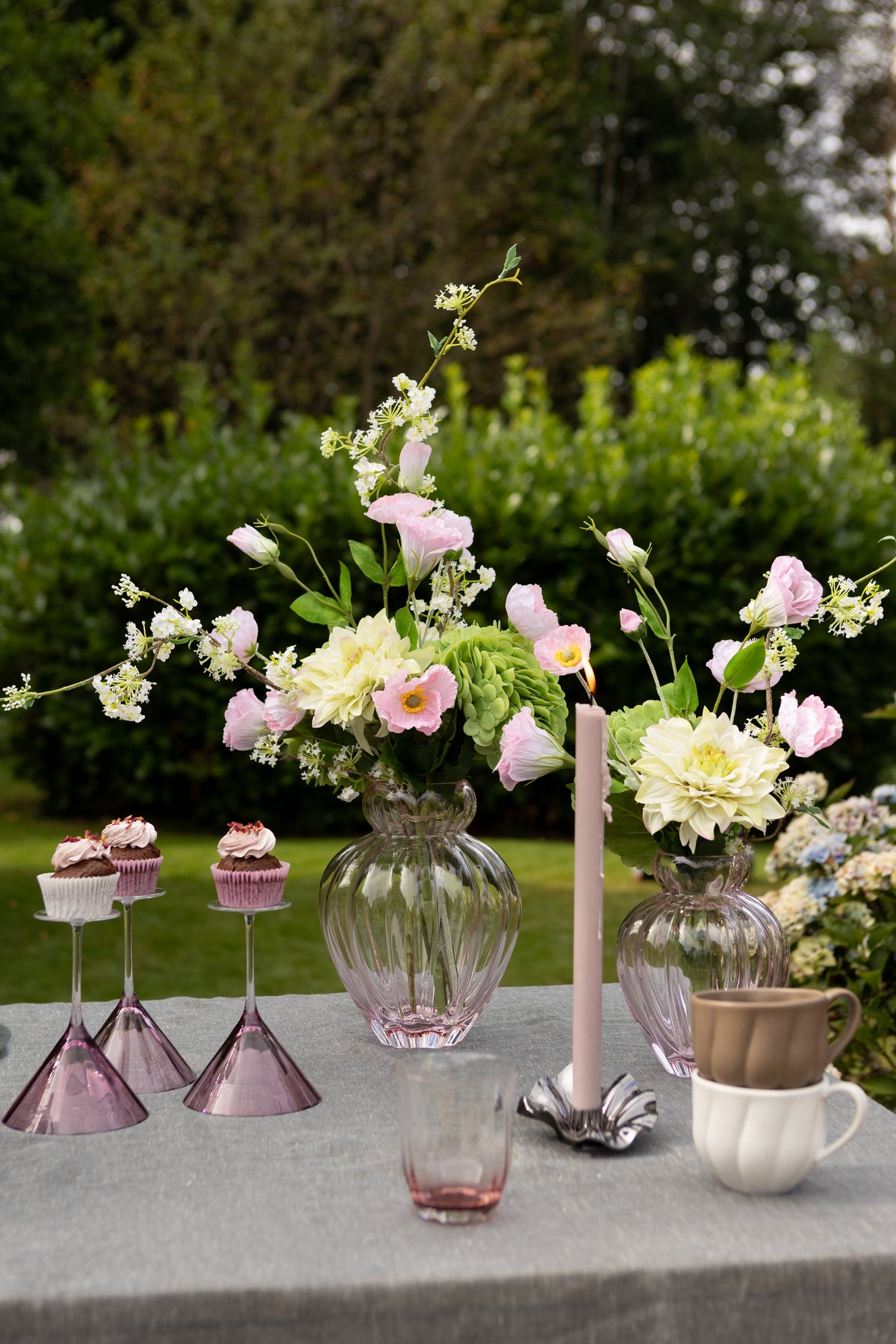 Audrey Vase - Lyserød | Stor