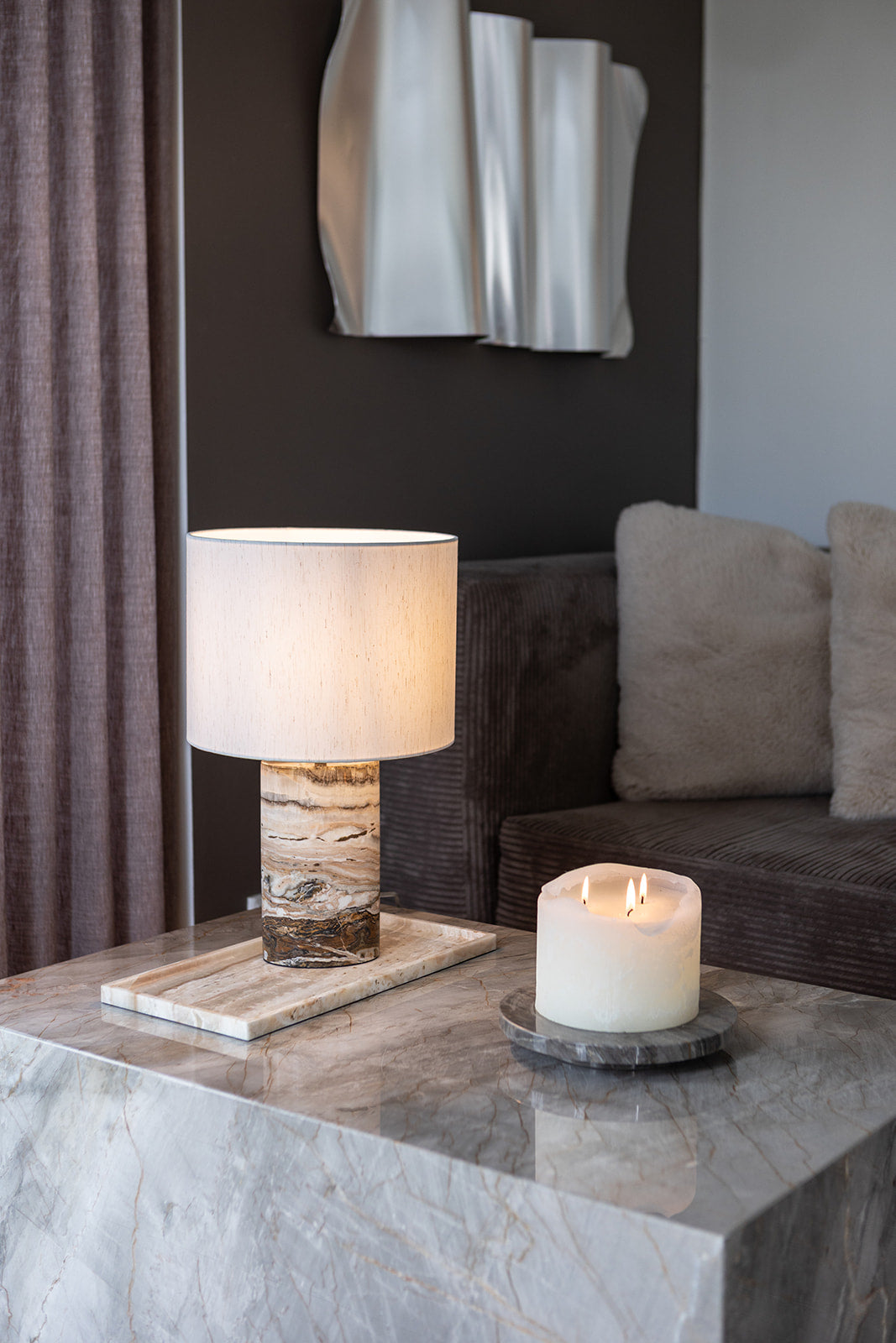 Sylvester Lampshade - Wide 28x21.5 Sand