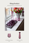 Shop looket - Meadow karaffel og 6 plum drikkeglas