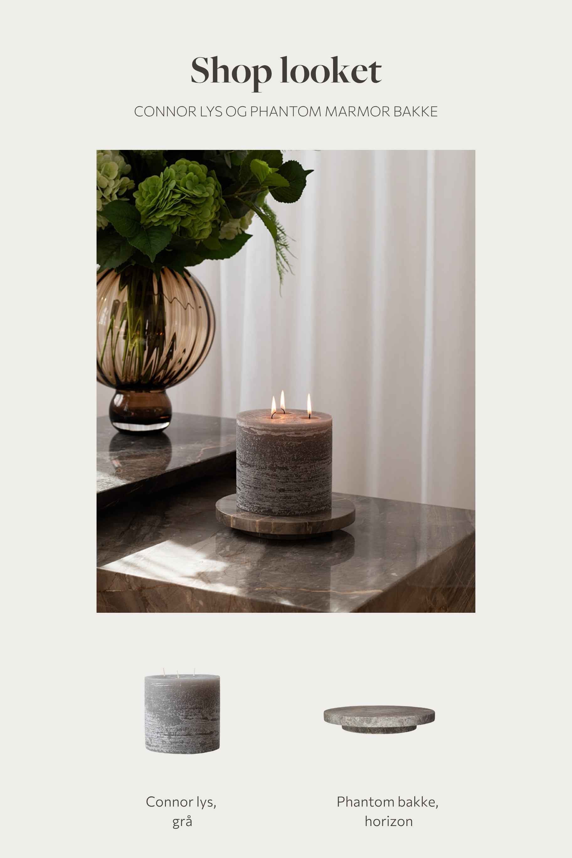 Shop looket - Connor lys og Phantom bakke - grå