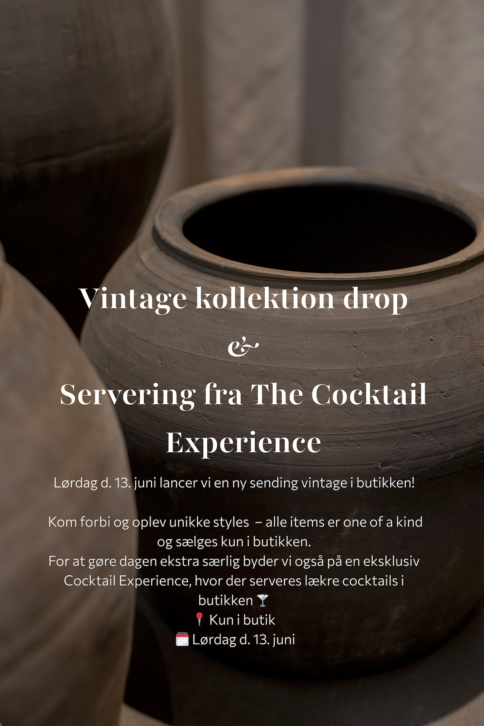 Vintage kollektion drop & servering fra The Cocktail Experience