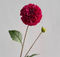 Dahlia Kunstig Blomst - to hoveder | hot pink