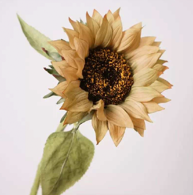 Solsikke Kunstig Blomst - efterårsgul