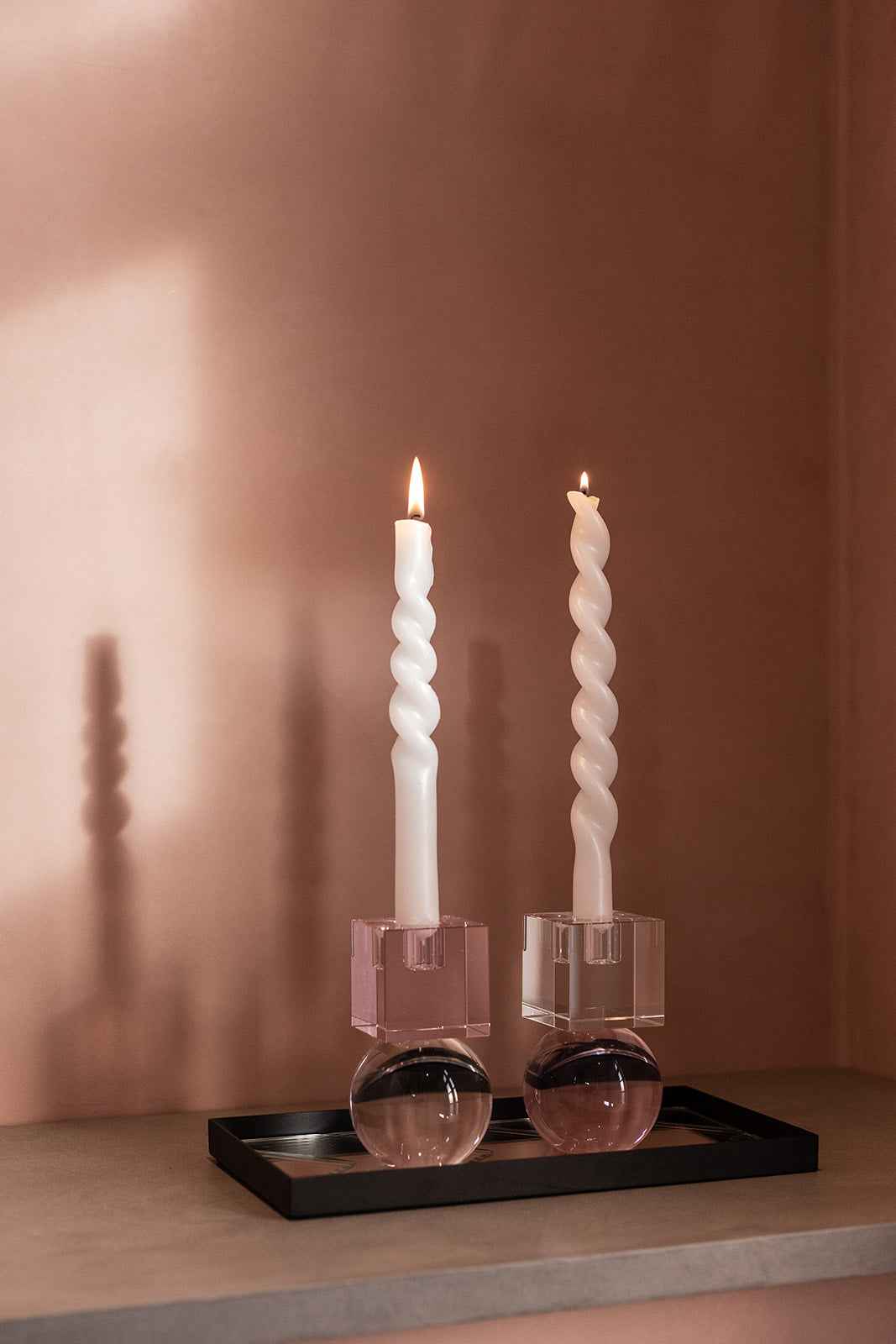 Crystal Color Crush - Pink/Clear Couple