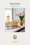 Shop looket - 6 stk. Meadow amber drikkeglas