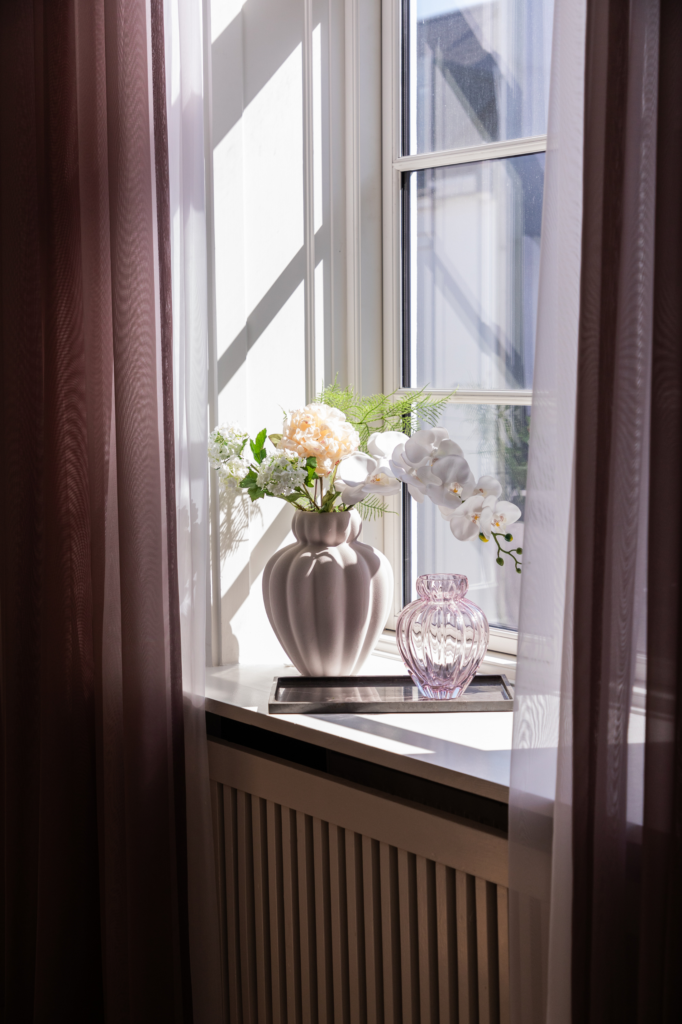 Audrey Vase - Lyserød | Mellem