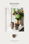 Shop looket - 6 Nellie kopper med hank - Brun