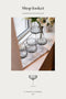 Meadow Glas - 6 stk. Meadow grå cocktailglas