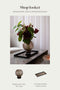 Shop looket - Meadow vase topaz og Herringbone bakke