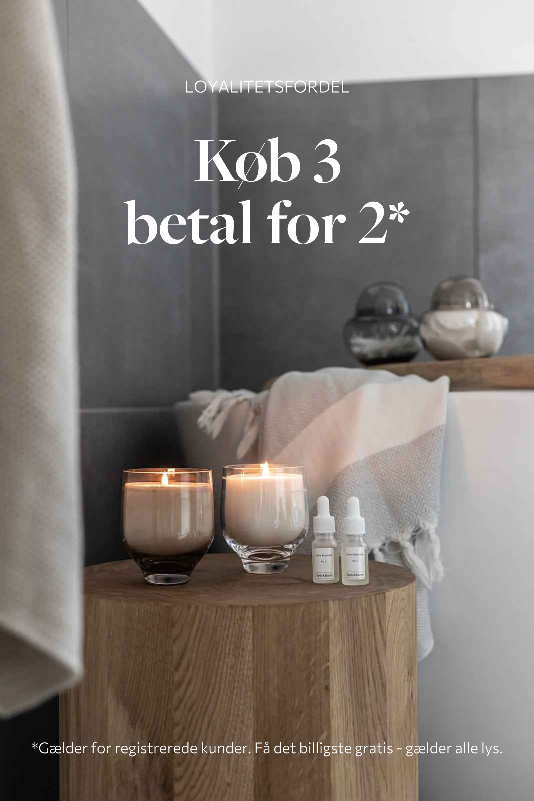 køb 3 betal for 2 - gælder registrerede kunder, få det billigste lys gratis