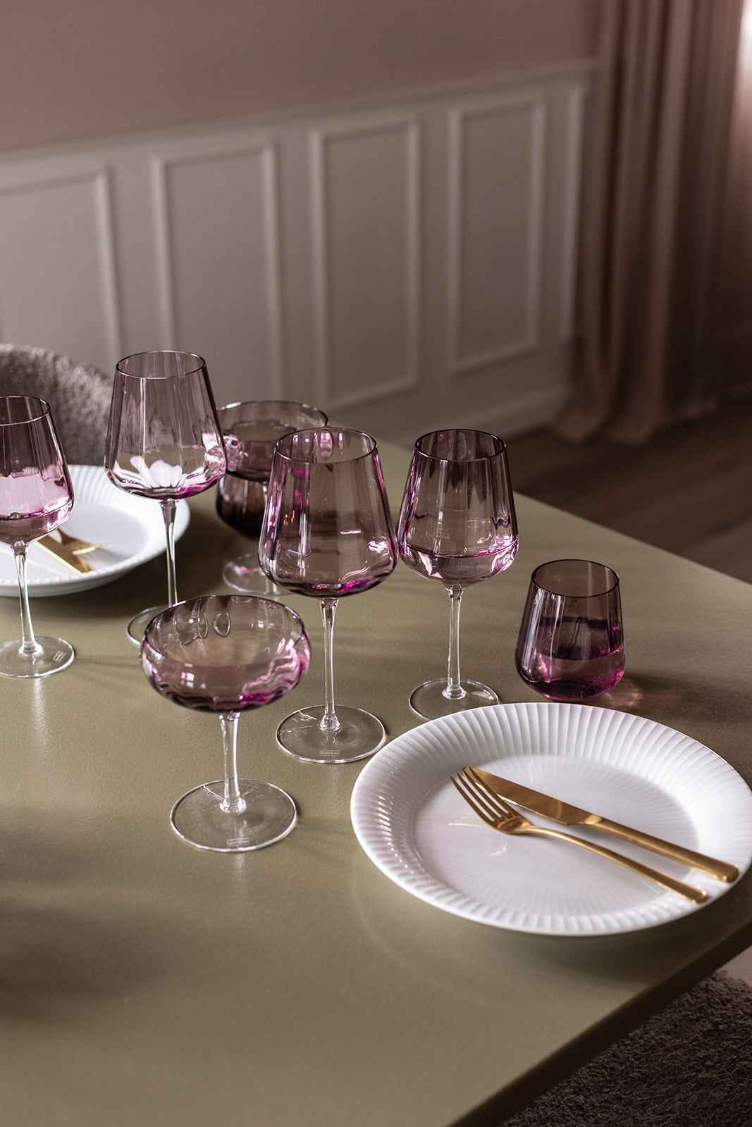 Meadow Glas - Drikkeglas | Plum | Pakke med 6 stk.