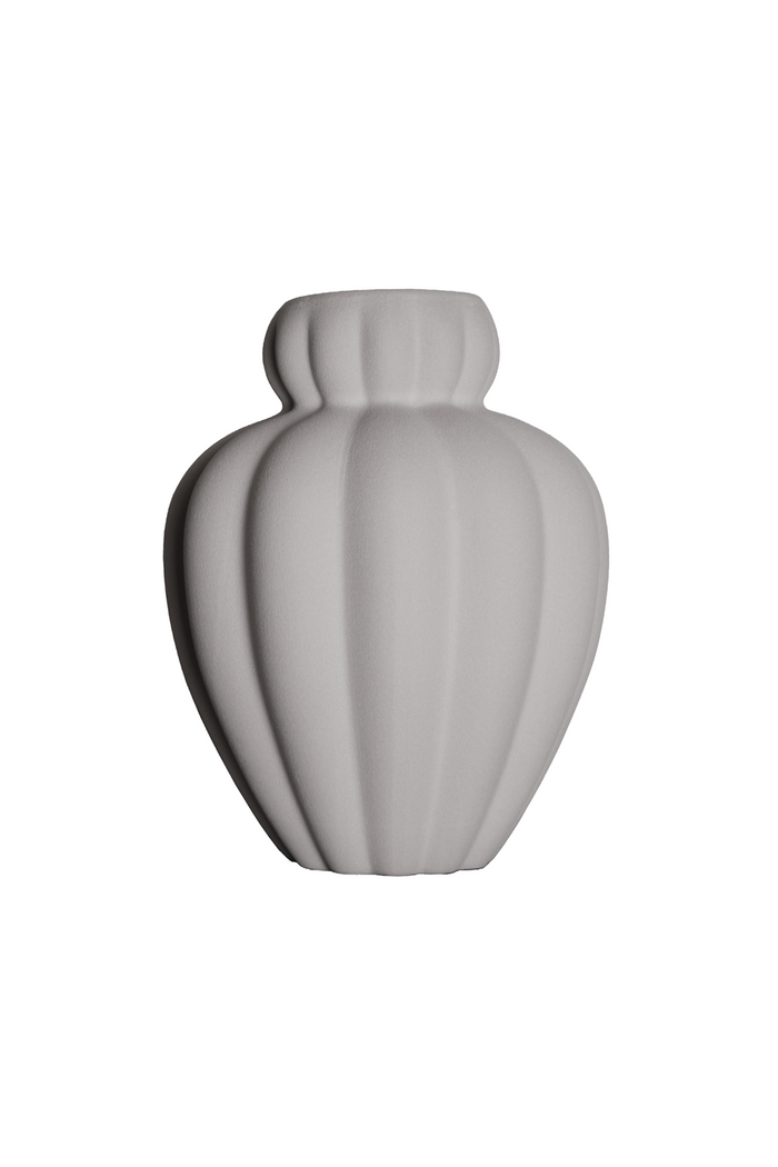 Penelope Vase - Grå | Mellem
