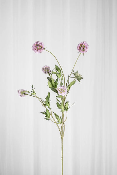 Video af Kunstig Blomst - Lilla Skabiose (flere hoveder)