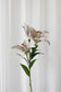 Video af Kunstig Blomst - Hvid Stor Lilje gren