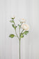 Video af Kunstig hvid ranunkel blomst.